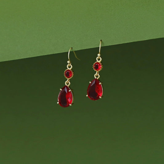 Golden Glossy Stone Drop