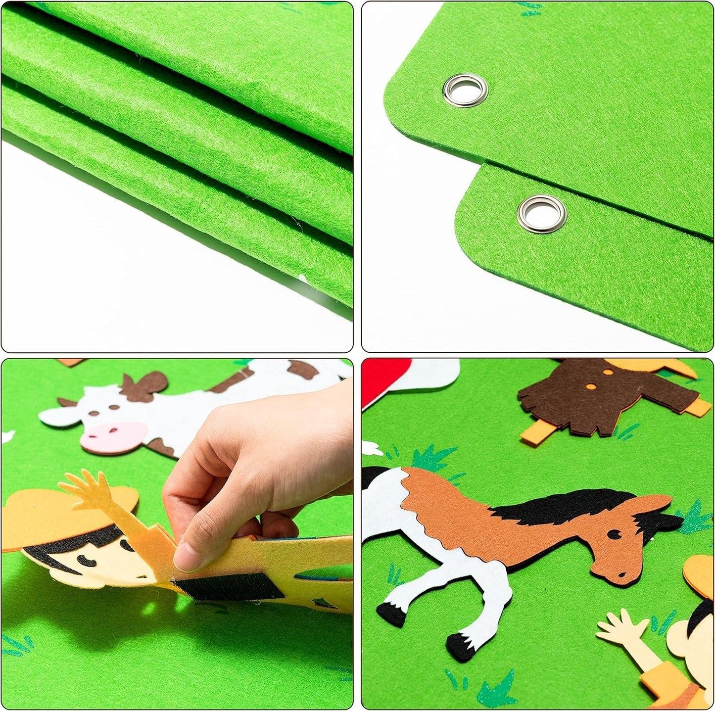 🚗 NUR HEUTE: 80 % RABATT ✨Hosday® Montessori Learning Felt Board - Explore Imaginative Worlds!
