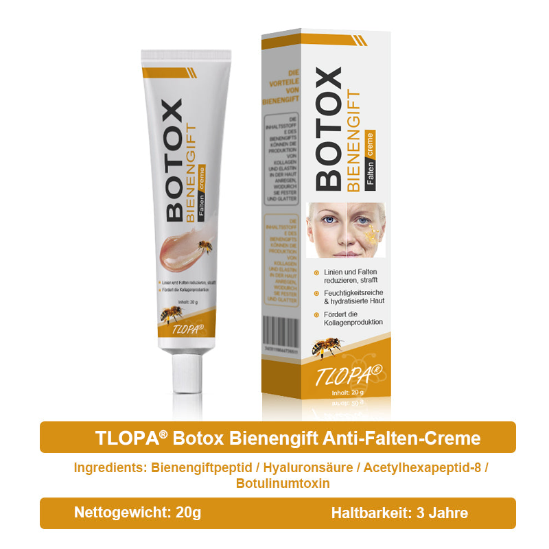 👨‍⚕️ Hergestellt in Deutschland - ✨TLOPA® Botox Bienenvenom Faltenentfernungscreme