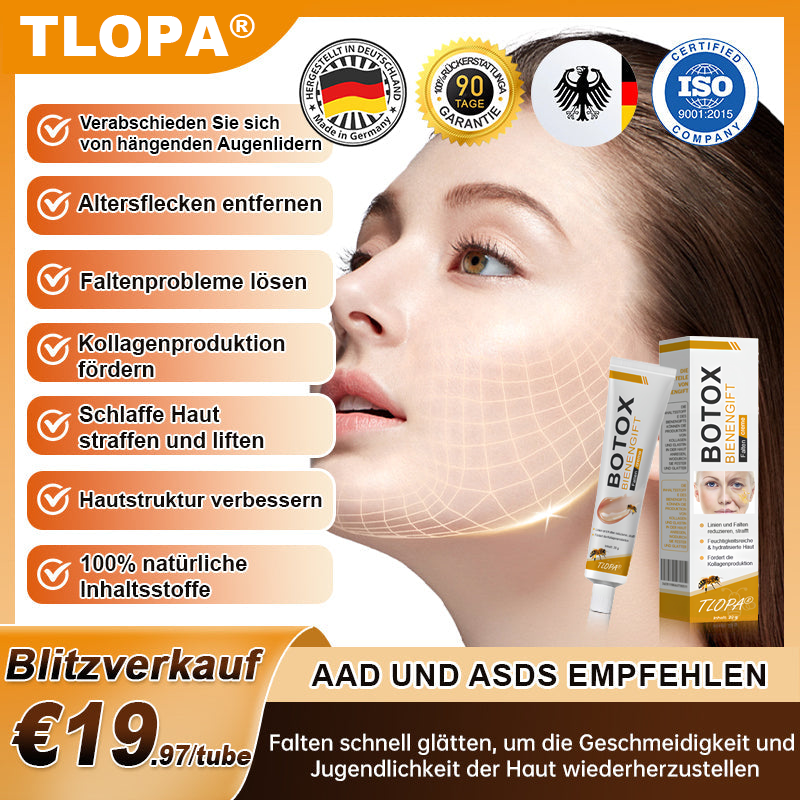 👨‍⚕️ Hergestellt in Deutschland - ✨TLOPA® Botox Bienenvenom Faltenentfernungscreme
