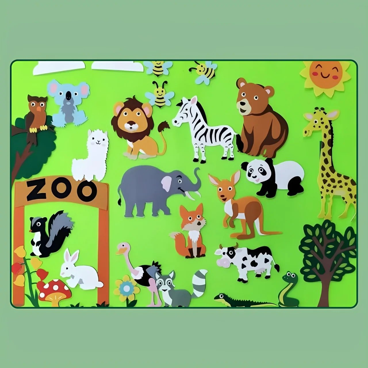 🚗 NUR HEUTE: 80 % RABATT ✨Hosday® Montessori Learning Felt Board - Explore Imaginative Worlds!
