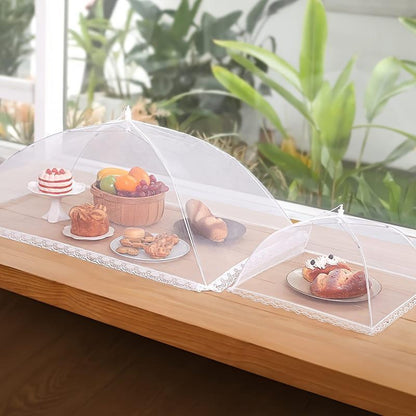 🚗 NUR HEUTE: 80 % RABATT ✨ 🧺  Hosday® Foldable Mesh Food Cover — Keep Bugs Out & Freshness In 🌿✨