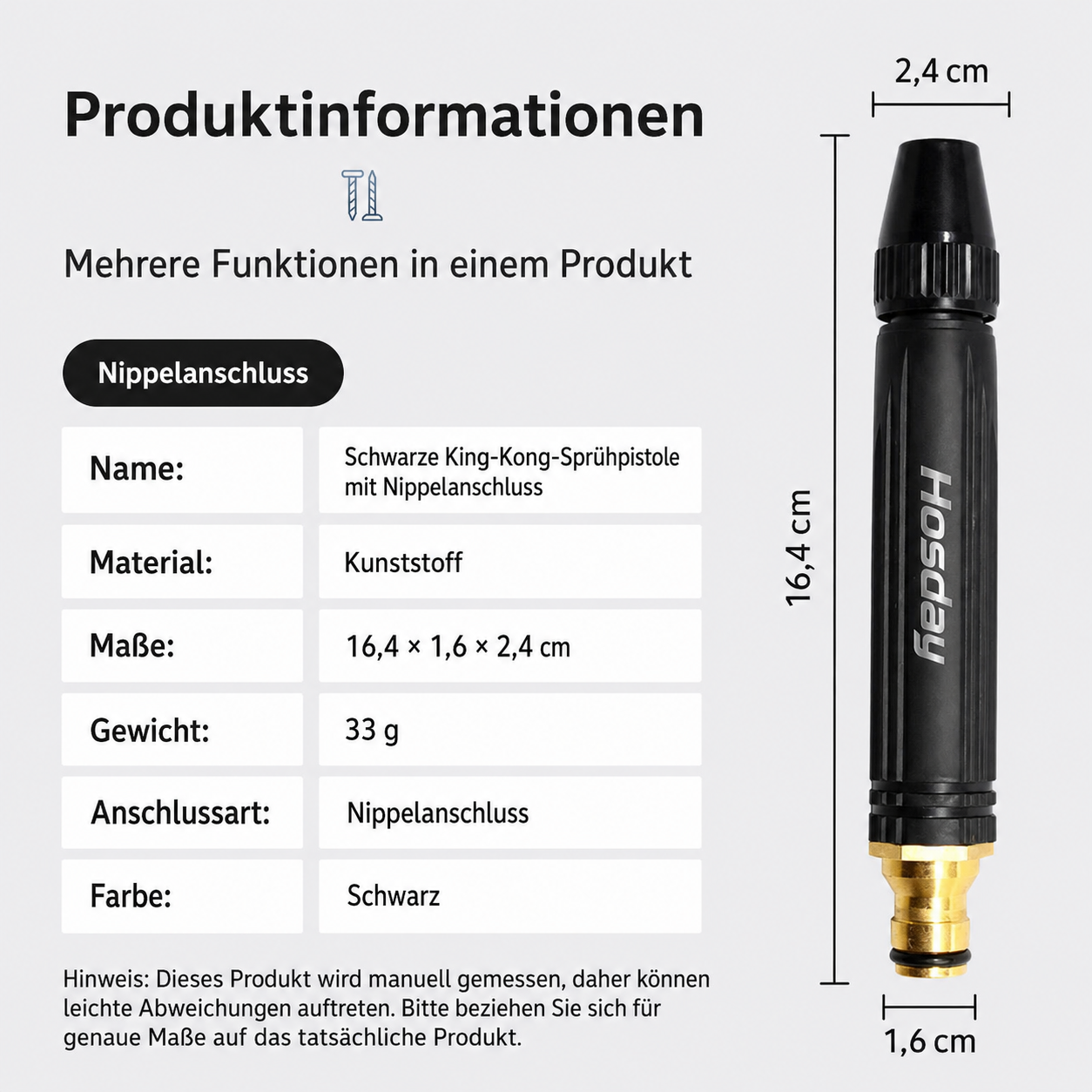 🚗 NUR HEUTE: 75 % RABATT ✨ Hosday® Leistungsstarker Hochdruckreiniger für Auto & Garten