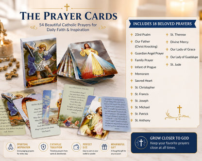 🚗 NUR HEUTE: 50 % RABATT ✨✝️ Hosday® Catholic Genuine Leather Holy Card Holder – Pocket Prayer Card Organizer with Snap Closure