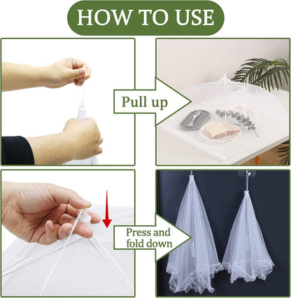 🚗 NUR HEUTE: 80 % RABATT ✨ 🧺  Hosday® Foldable Mesh Food Cover — Keep Bugs Out & Freshness In 🌿✨