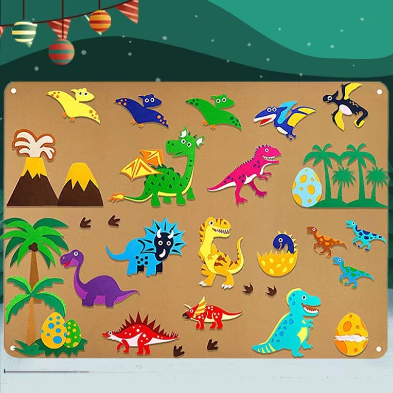 🚗 NUR HEUTE: 80 % RABATT ✨Hosday® Montessori Learning Felt Board - Explore Imaginative Worlds!