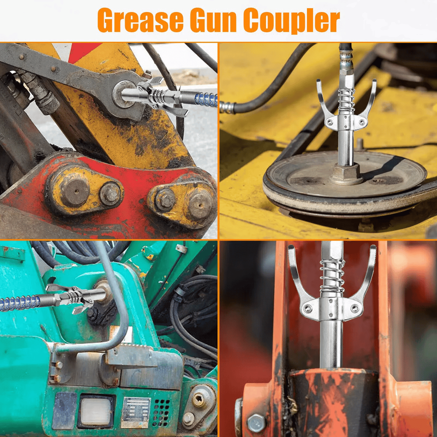 Hosday® Double Handle High Pressure Quick Release Grease Coupler