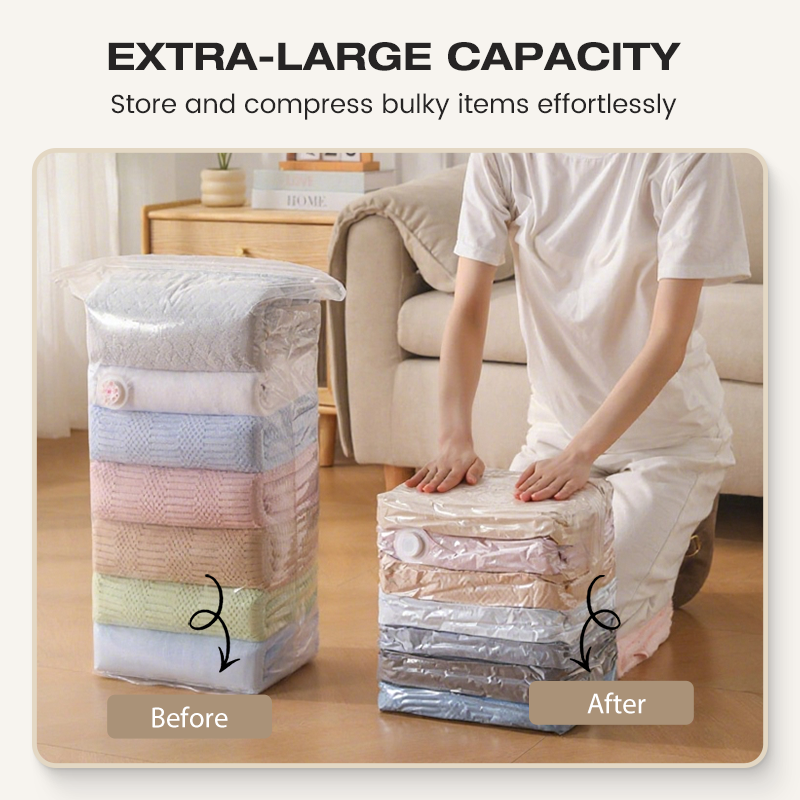 🚗 NUR HEUTE: 50 % RABATT ✨ Hosday® No-Pump Large Vacuum Storage Compression Bags